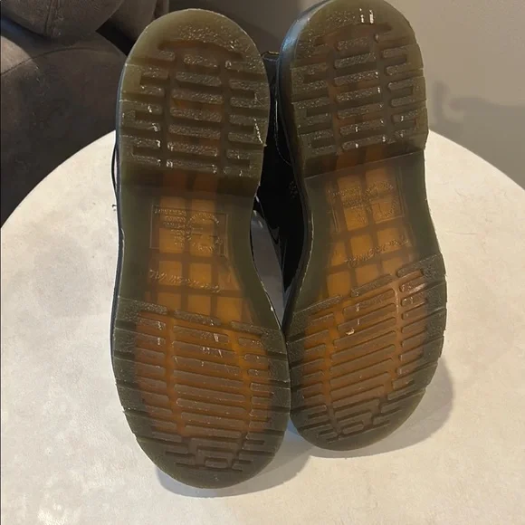 Dr. Martens Black Combat Boots with Patent Leather - Picture 6 of 6